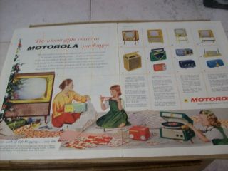 1955 Motorola Table & Portable Radio, Phonograph & TV Advertisement 