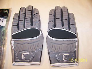   Gamer 017XT CTack All Purpose Football Gray Adult Gloves XXLarge New