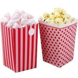   PINK N MIX PARTY TREAT HOLDERS / BAGS loot/gift/bag/sweets/popcorn/box