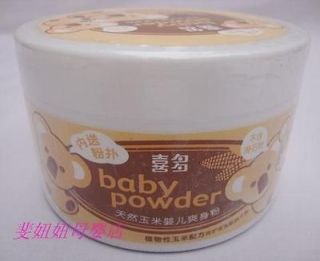   corn baby talcum powder 160g attached puff infant skin care cool