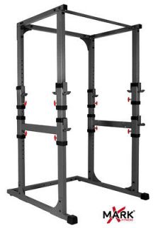 NEW XM 4430 XMark Fitness Power Cage Weight Lifting Squat & Bench 