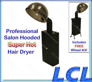 Hooded Hair Dryer Wheels Extra Hot Air Condition Barber Beauty Salon 