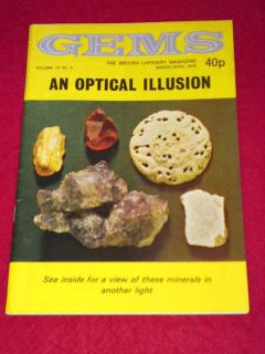 LAPIDARY   GEMS MAGAZINE   AN OPTICAL ILLUSION   March 1978 Vol 10 # 2
