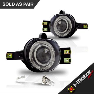   05 06 07 08 Dodge Ram Fog Lights Clear Lens Halo Projector Lamps PAIR