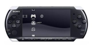 Sony PSP 1000 Giga Pack Black Handheld System with two games