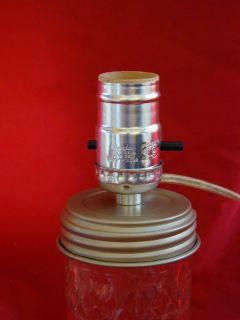 Mason Jar Electric Lamp Light Adapter Converter Kit