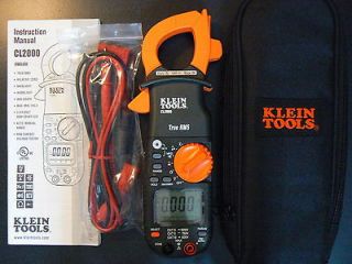 Klein Tools CL 2000 True RMS, Auto Ranging Clamp Meter, NEW, NO 