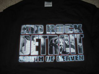 KID ROCK Detroit South of Heaven 2002 Tour T Shirt **NEW music band 
