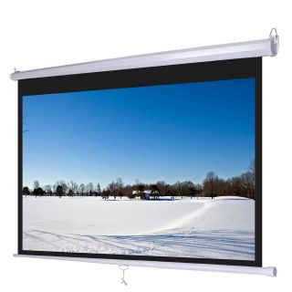 92 169 Manual Projector Projection Screen Pull Down Self Locking 