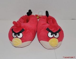 NEW KIDS YOUTH ANGRY BIRDS RED BIRD SLIPPERS CHILD SIZE 13/1 2/3 4/5