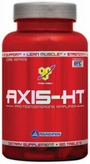 BSN Axis HT Testosterone Booster 120 Tablets BUILD MUSCLE BURN FAT
