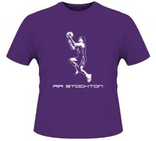 John Stockton Utah Basketball Legend Purple T Shirt