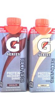 Gatorade Recover Protein Recovery Shake 2 Flavor Choice