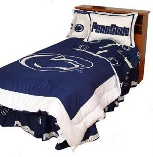 Penn State Nittany Lions NCAA King Comforter and Sham Bedding Set