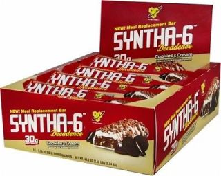 BSN Syntha 6 DECADENCE Meal Replacement Protein Bars BOX OF 12 BARS