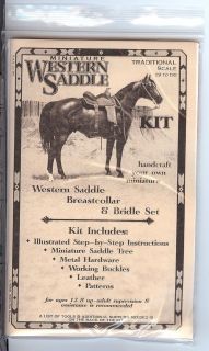 Rio Rondo Western Traditional Scale Saddle Kit for Breyer/Stone Horse