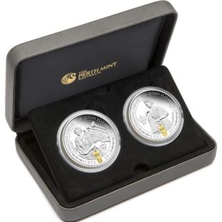   Queen Elizabeth II – Diamond Jubilee 1oz Silver Two ( 2 ) Coin Set