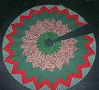 Quilted Christmas Tree Skirt Quilt 49 Heirloom Quality   Handcrafted 