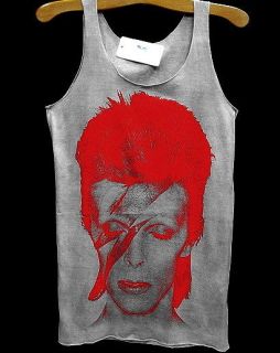 David Bowie ZIGGY STARDUST Bolt Artist WOMEN T SHIRT TANK TOP Dress 