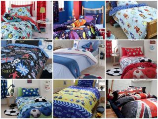 Boys Duvet Cover Bedding Sets Single & Double Sizes. Kids Bed linen 