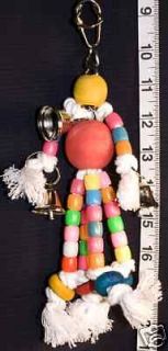 RAINBOW MAN w/BELLS a bird toy parrot toys parts
