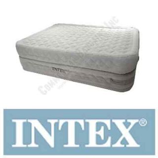 Intex Queen Supreme Air Flow Bed 20 Thick Double Mattress Built In 