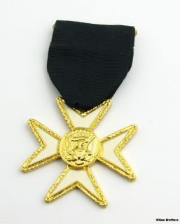Knights of Malta   Vintage Cross Crest Member York Rite Masonic Cross 