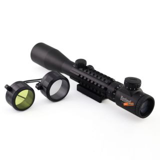 New Tactical 3 9X32 Tri Red Green Rangefinder Rifle Scope For Wargame 
