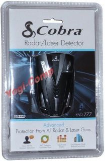 Cobra ESD777 ESD 777 12 Band Laser Radar Detector w/ Voice NEW