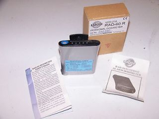 Radiation Personal Dosimeter   RAD 60R Alarm Dosimeter by RADOS (NEW)