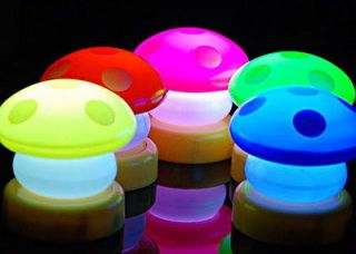 New BB LED Mushroom Baby Flavor Gift Bedside Mini Night Light Color 