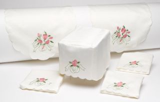   Back Set 6 pc Embroidered Decorative Settee Sofa Furniture Covers