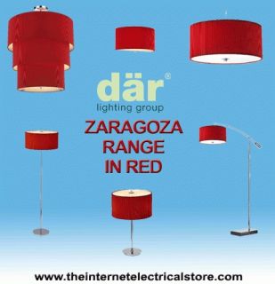   Zaragoza range Bright Red Table/Floor lamp Wall/Ceiling light Shade