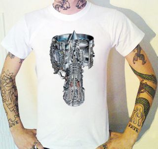 Cool Aerospace Jet Engine T Shirt New Space Horse Power