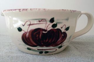 Casey Pottery Red Beet Mixing Bowl w/ Pouring Spout