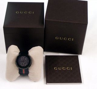 Gucci Authentic Watch I Gucci XL 44mm Black Green Red Green YA114207 