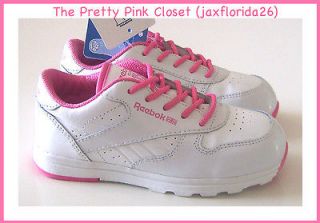 Reebok Kids Sneakers Shoes Toddler Size 10 Pink/White Versaflex NEW 