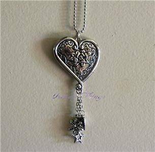 Heart Rose Car Charms Chimes Jewelry Rearview Mirror