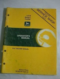 John Deere ROTARY CUTTER Operators Manual 403, 503, 603