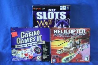 Game Pack  Masque Casino Games II, IGT Slots Wolf Run, Helicopter 