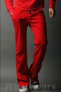   Mens Outdoors Sport Wear Embroidered Pants ( Trousers Only ) Red S1464