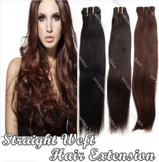   Brazilian Straight 14 26 Remy 100% Human Hair Weaving Weft Extension