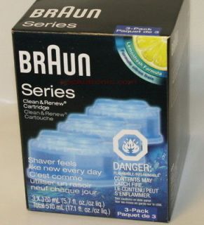 NEW BRAUN 3 Pack Clean & Renew Refill for 760CC 790CC