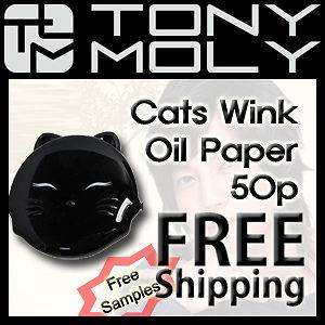 TONYMOLY] Tony Moly Cats Wink Oil Paper 50Pcs Blotting Paper For Oily 