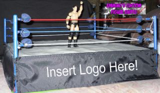 Custom Ring Skirt for WWE TNA Jakks Real Scale Ring RSR or Mattel ESR