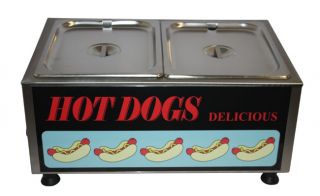John Deere Commercial Hotdog Steamer Machine & Bun Warmer Cooker 8021