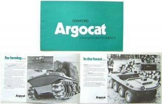 Crayford Argocat 6 & 8 Wheel ATV Original UK Brochure