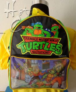 TMNT HOLOGRAM BackPack Teenage Mutant Ninja Turtle 4 Turtles Bebop 
