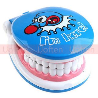   Mini Teeth Shaped Wired Landline Number Key Telephone Phone Funny Gift