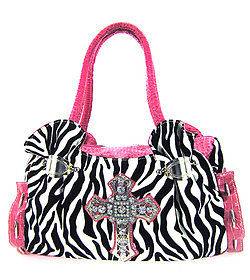 pink zebra purse in Handbags & Purses